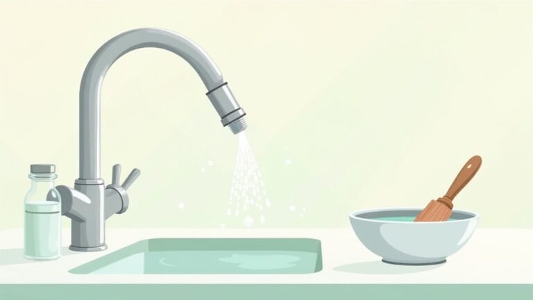 clean kitchen faucet aerator