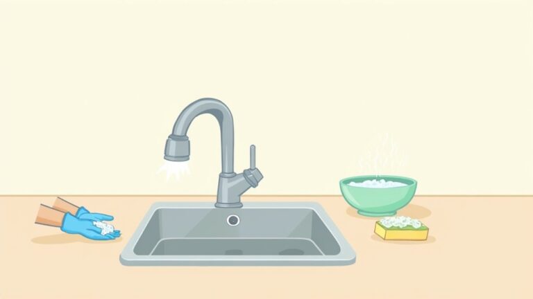 clean kitchen faucet screen