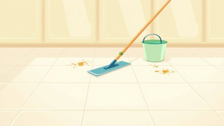 clean kitchen floor efficiently