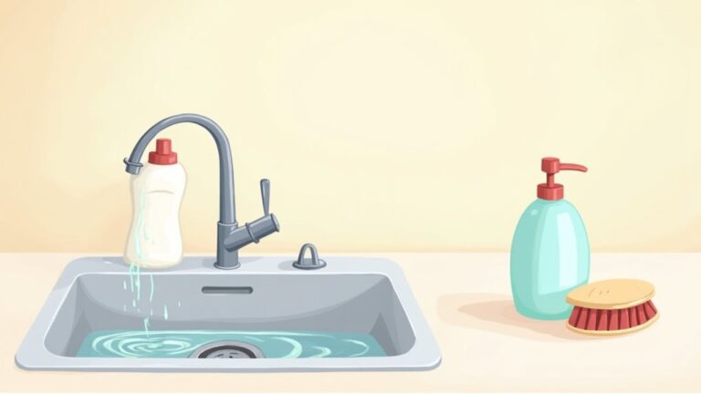 clean kitchen sink drain