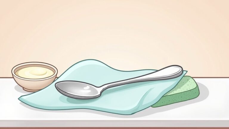 clean sterling silver cutlery