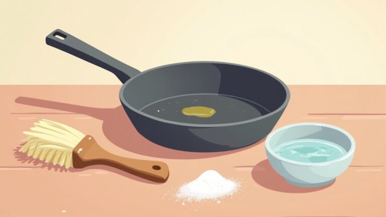 cleaning cast iron pan