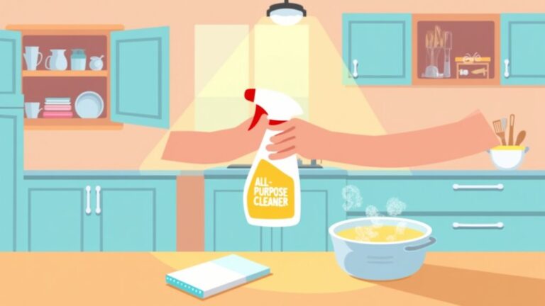 cleaning kitchen cabinet interiors