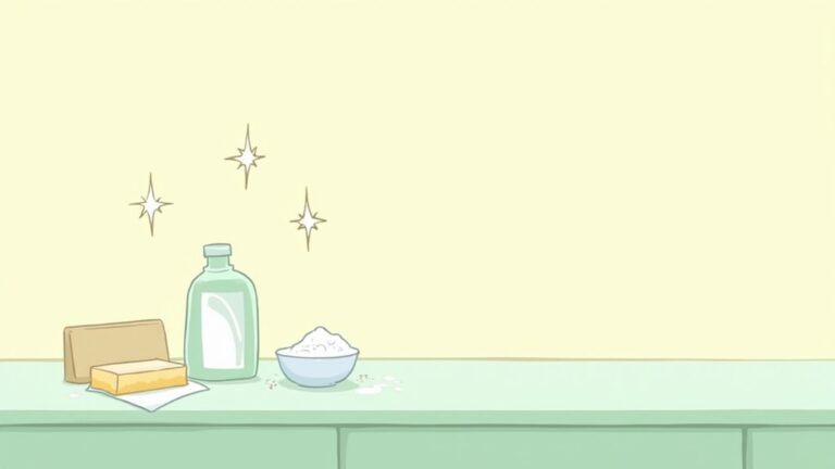 cleaning kitchen counter stains