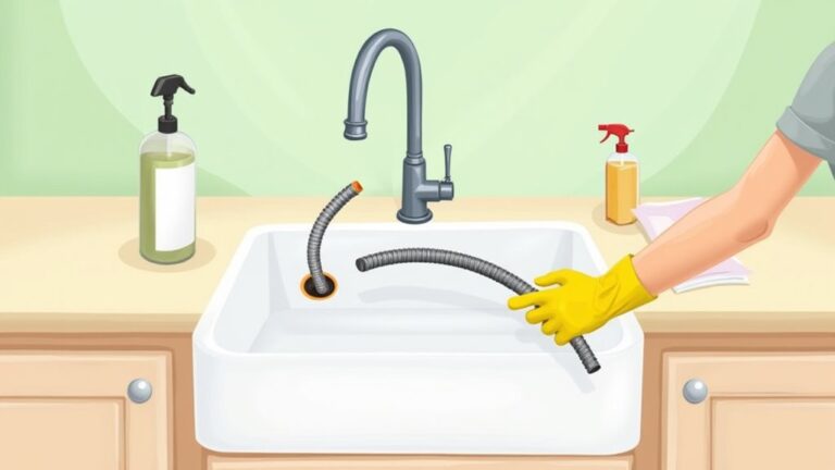 cleaning kitchen drain pipes