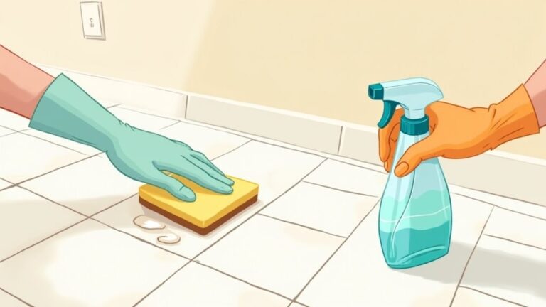 cleaning kitchen grout effectively