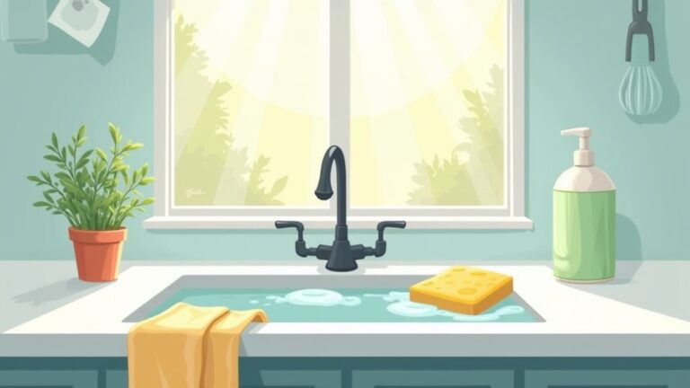 cleaning kitchen sink tips
