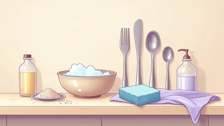 cleaning stainless steel cutlery