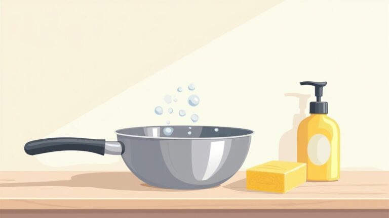 cleaning stainless steel pans