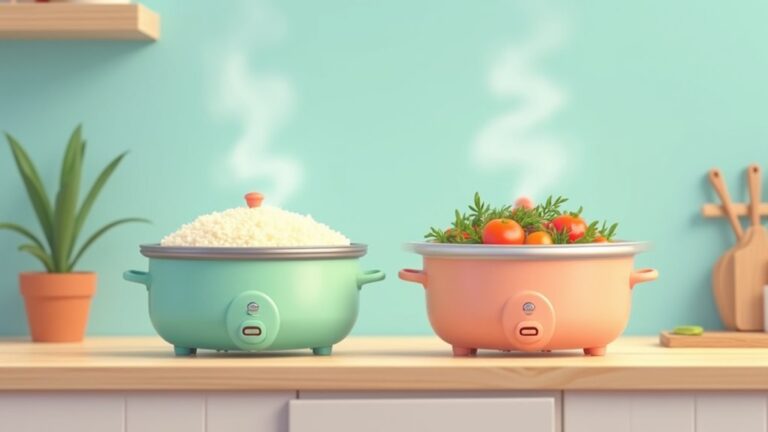 different cooking appliances used