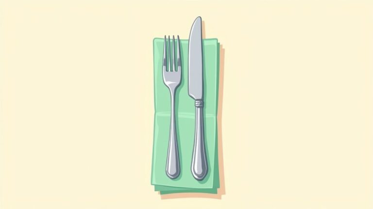 folding cutlery in napkins