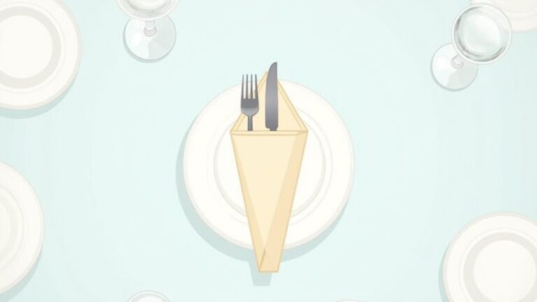 folding napkins for cutlery