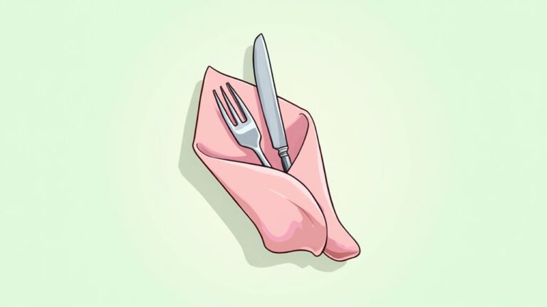 folding serviettes with cutlery