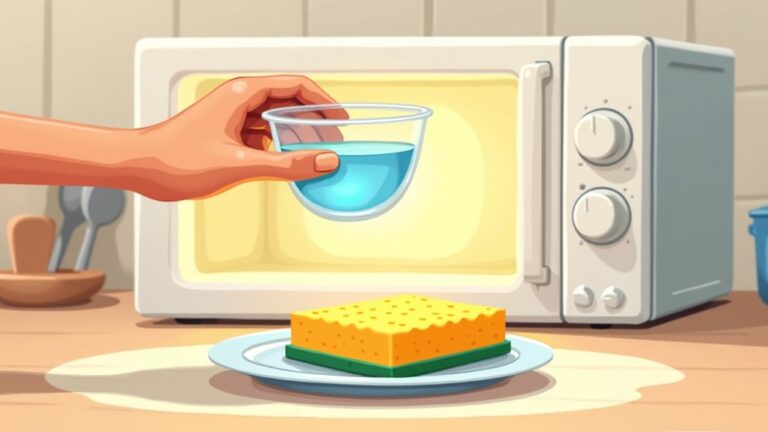 microwave sponge cleaning method