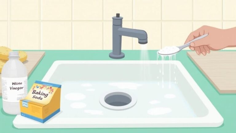 natural kitchen sink cleaning