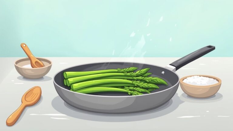 pan cooked asparagus preparation method