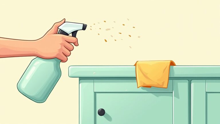 remove grease from cabinets