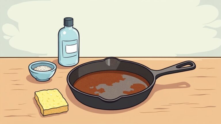 removing rust from cast iron