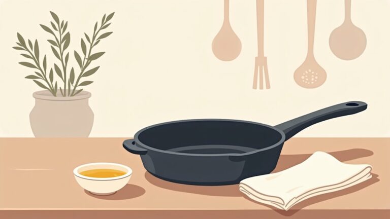 reseason cast iron cookware