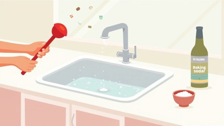 unclog kitchen sink methods