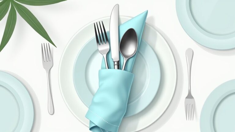 wrap cutlery in napkins